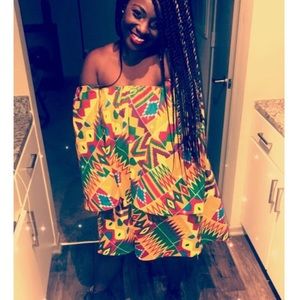 Custom made African/Ankara print Dress